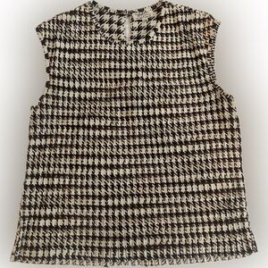 Beautiful Vintage Mod Houndstooth Crop Sheath Size S